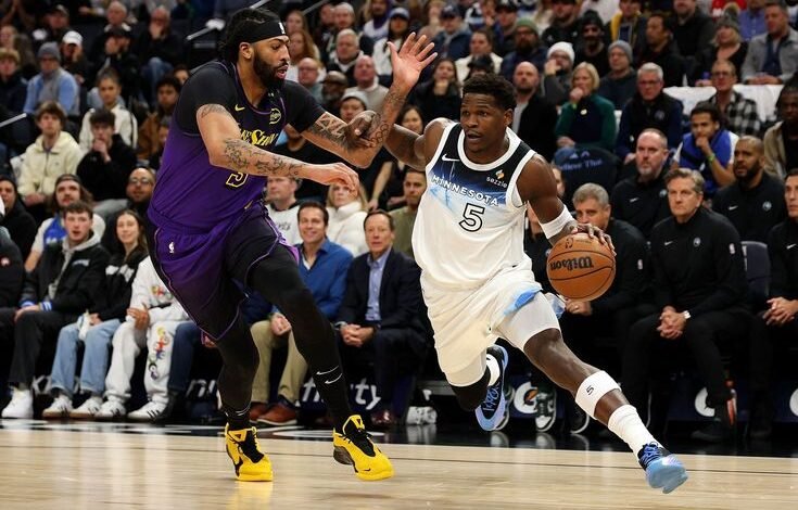 Timberwolves vs Lakers match player stats