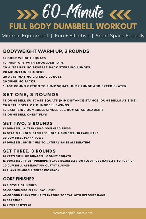 dumbbell workout plan PDF
