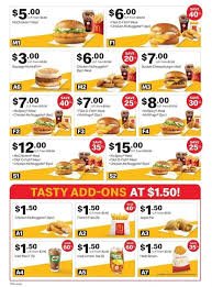 McDonald’s price list